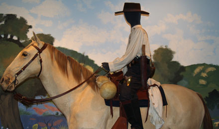 Gorse and rider display inside